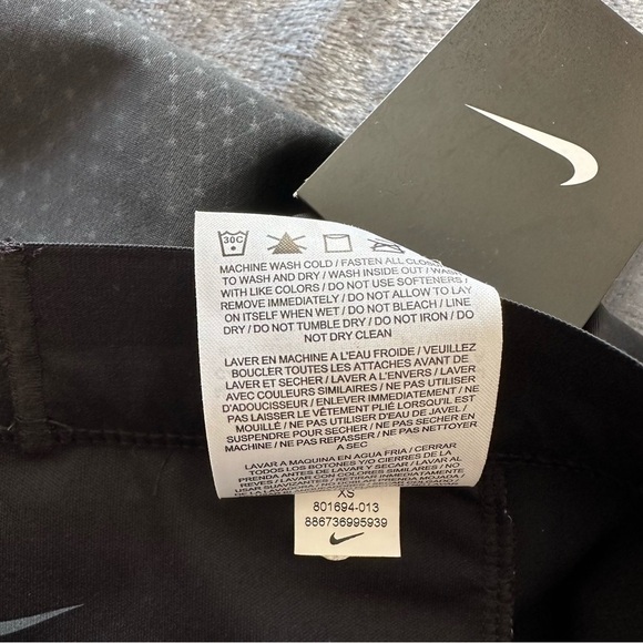 NWT Nike POWER SPEED Running Capris 801694-013 Black PINK - Picture 11 of 14